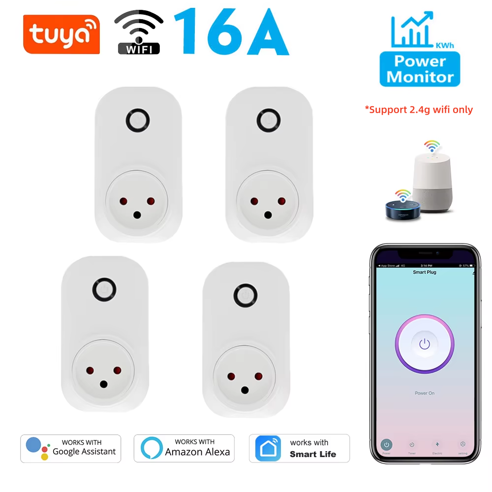 Smart Light Switch Wifi - Tuya مأخذ (فيشة) ذكي الإسرائيلي التوصيل