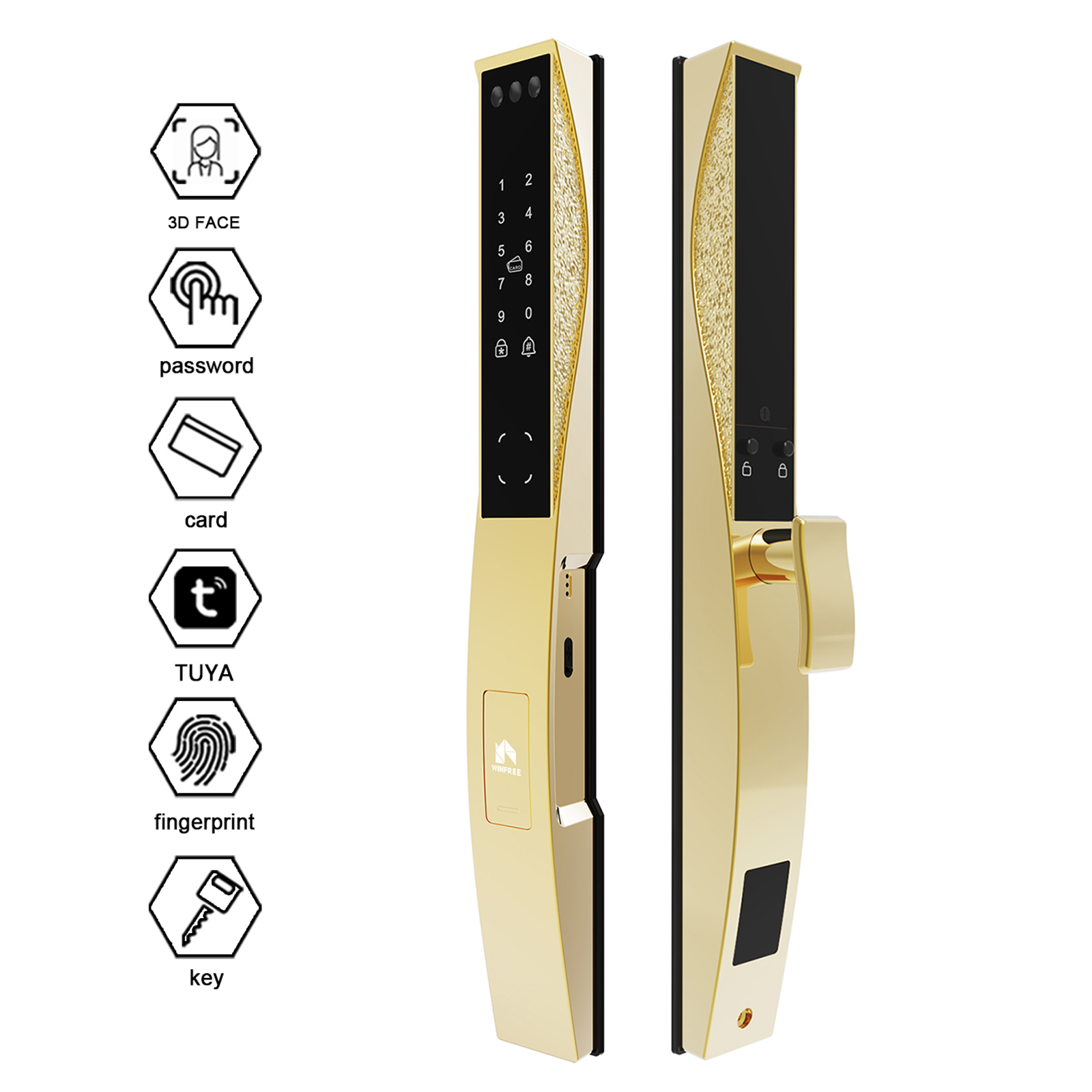 Smart Door Lock Wifi - قفل باب ذكي رقمي نحيف من