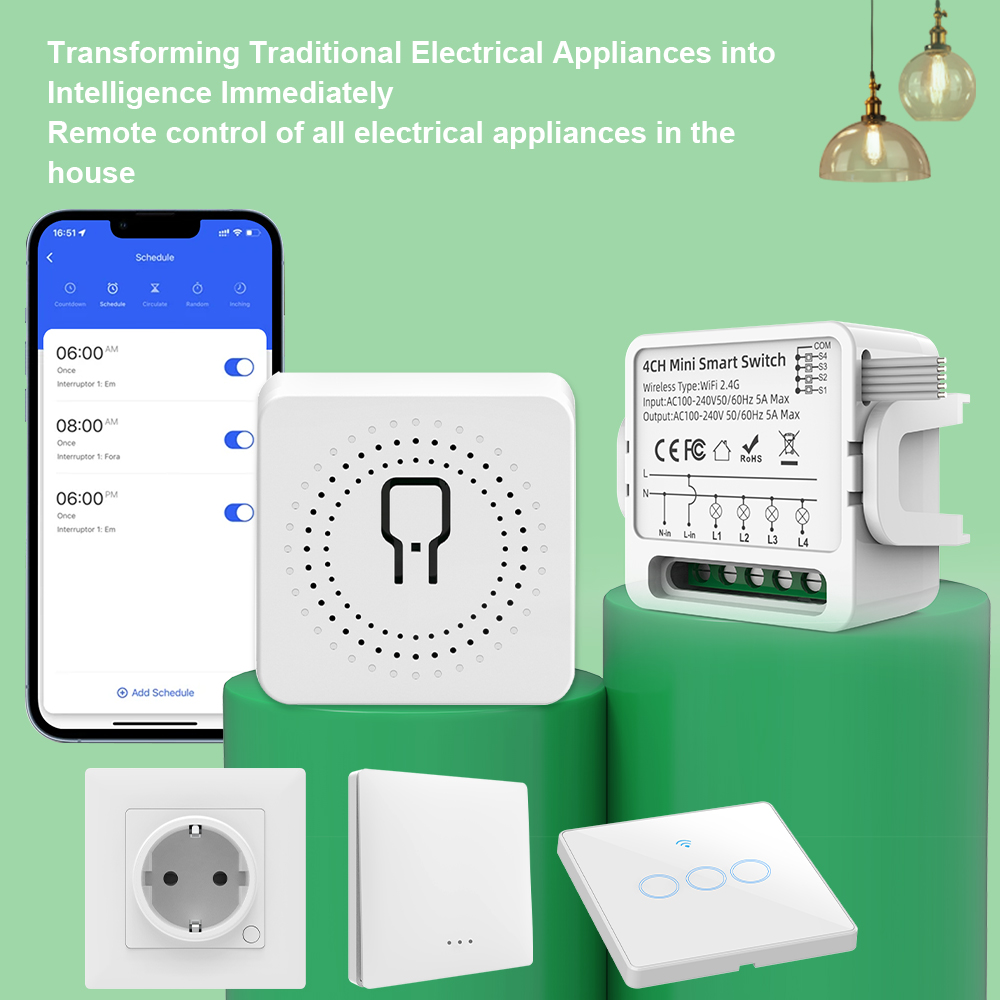 مفتاح ذكي واي فاي من تويا بـ 1 - مراجعة Smart Light Switch Wifi وسعره