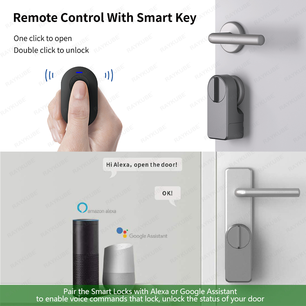 RAYKUBE A1 Pro Tuya BEL مجموعة - مراجعة Smart Door Lock Wifi وسعره