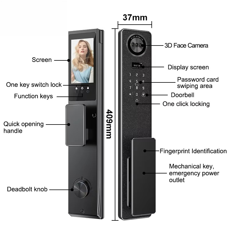 قفل باب ذكي من تويا يعمل بتقني - مراجعة Smart Door Lock Wifi وسعره