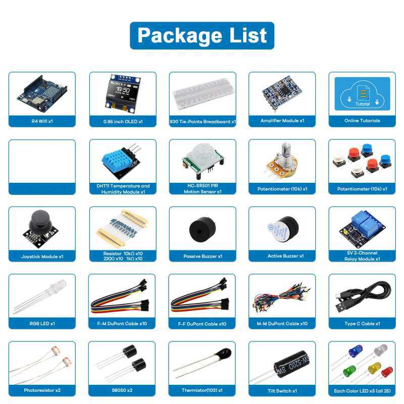 مجموعة أدوات تطوير UNO R4 المت - مراجعة Electronics Project Kit وسعره