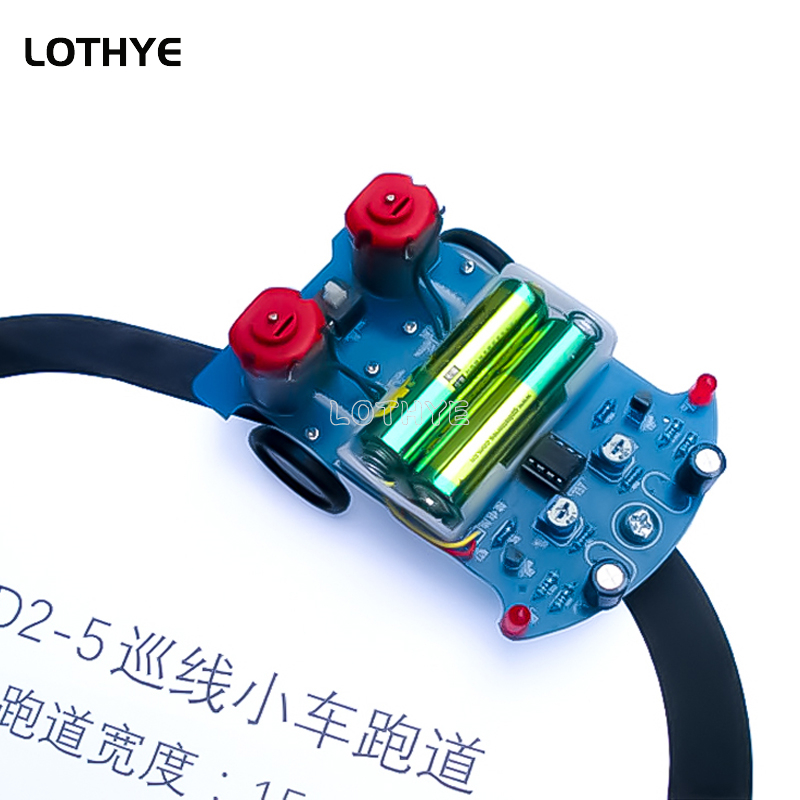 ذكي تتبع خط سيارة لتقوم بها بن - مراجعة Electronics Project Kit وسعره
