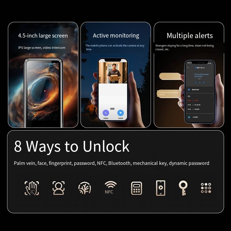 YN S11M المنزل الذكي قفل إلكتر - مراجعة Smart Door Lock Wifi وسعره