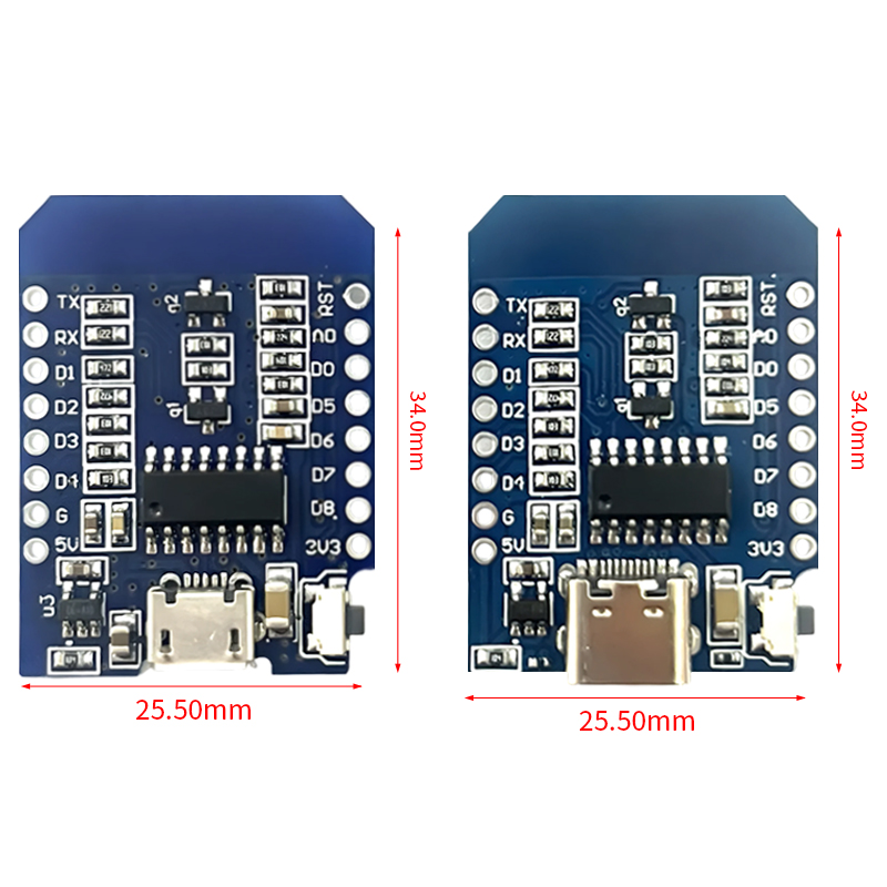 XCW WeMos D1 Mini TYPE-C/Micro - مراجعة Esp8266 Relay Module وسعره