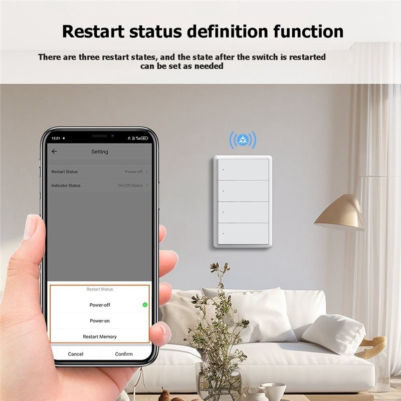 DTA4-مفتاح إضاءة ذكي يعمل بالت - مراجعة Smart Light Switch Wifi وسعره