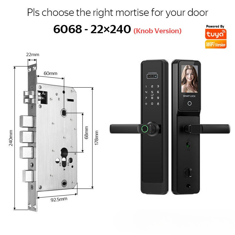 قفل ذكي EGFirtor شبه أوتوماتيك - مراجعة Smart Door Lock Wifi وسعره